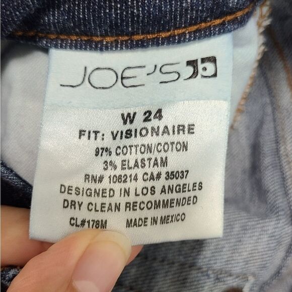 Joe's Boot CutĀ Dark Wash BlueāJeansā SizeāW24 - Picture 6 of 7